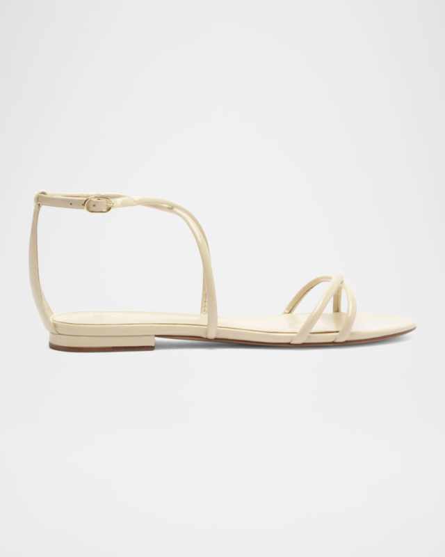 Lory Flat Patent Leather Sandals